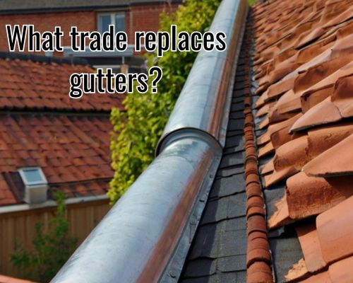 Clean gutter installed on rooftop.