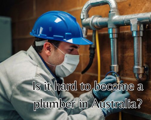 Plumber is working under dim lighting.